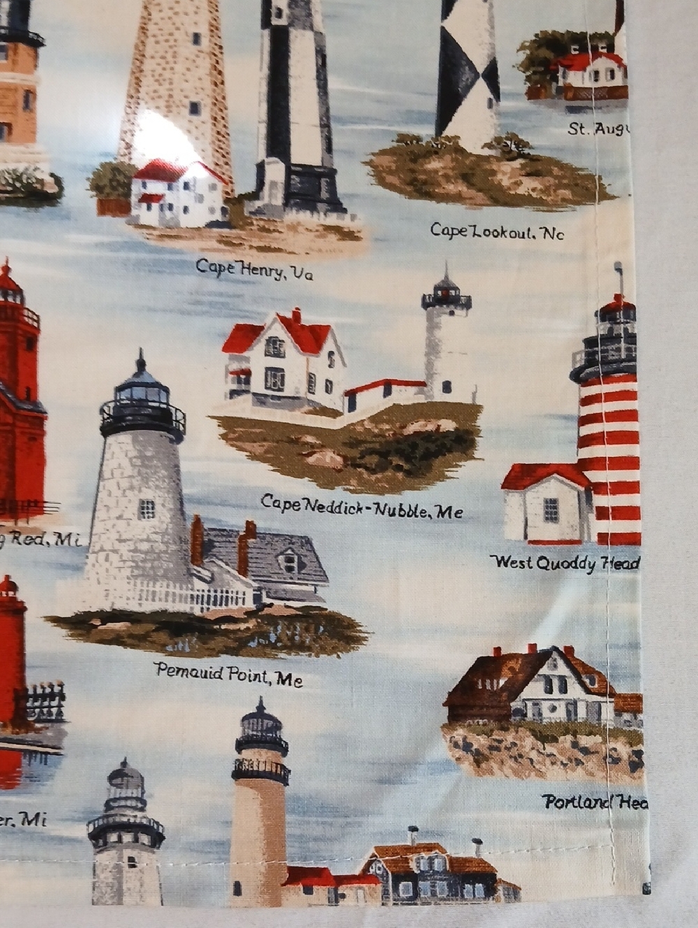 Lighthouse Tablecloth Handmade - Picture 10 of 12